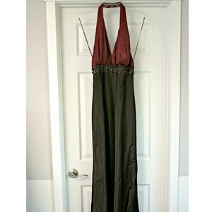 JS Boutique Halter Gown size 14 EUC